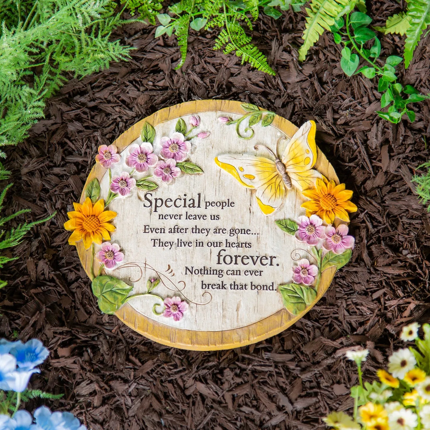 Pathways & Stepping Stones | Memorial & Garden Plaques>Plow & Hearth Forever Special Memorial Garden Stone