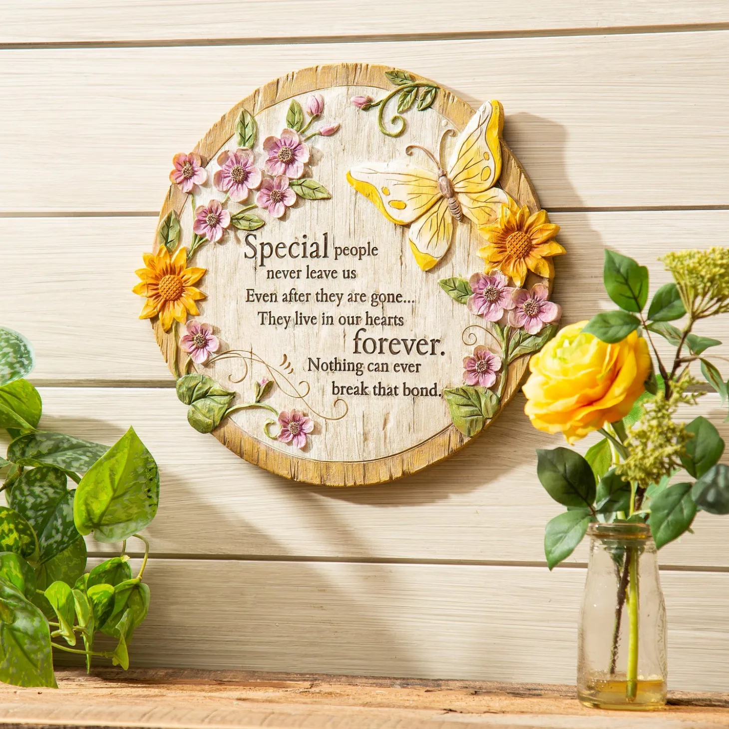 Pathways & Stepping Stones | Memorial & Garden Plaques>Plow & Hearth Forever Special Memorial Garden Stone