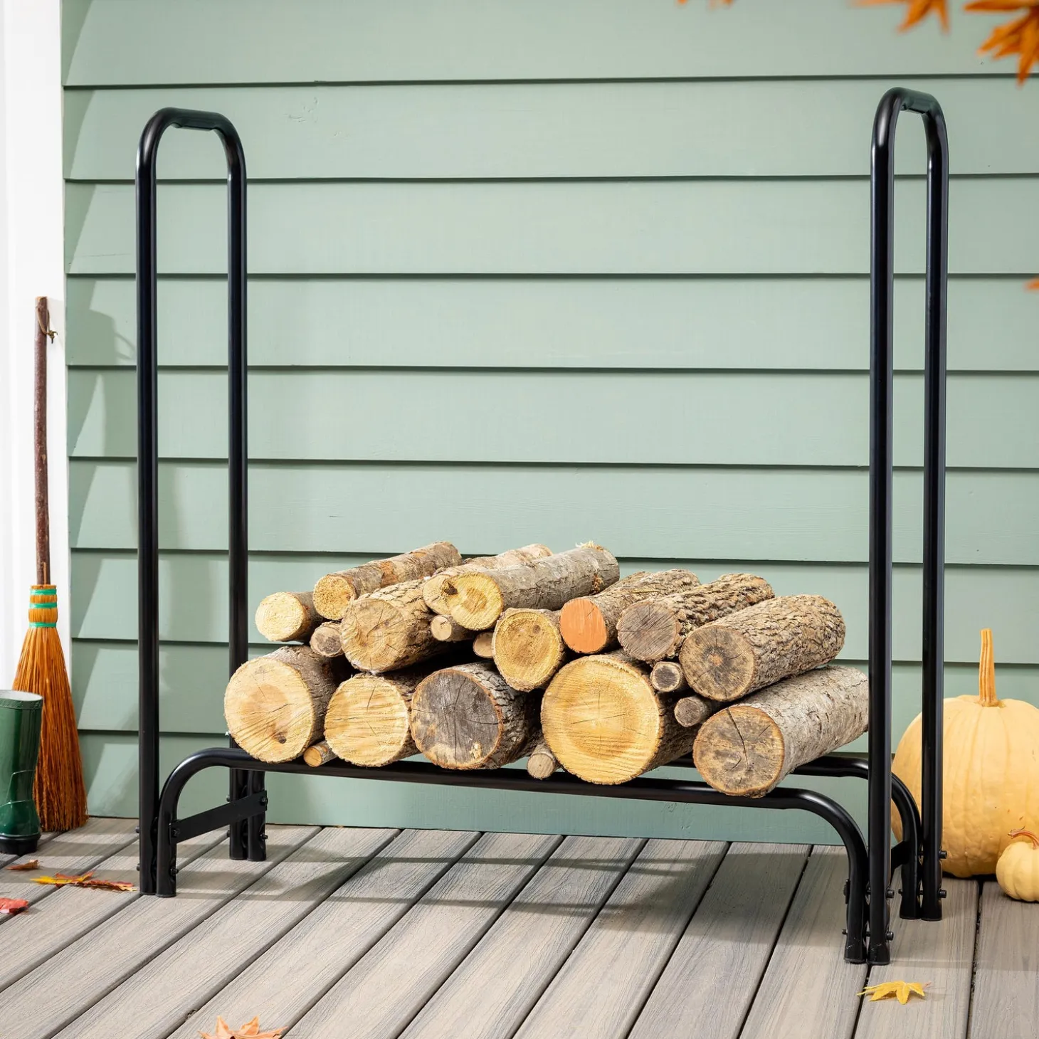 Wood Storage & Wood Racks>Plow & Hearth 4ft. Log Rack