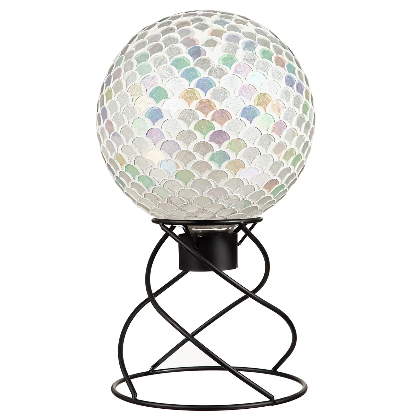 Gazing Balls>Plow & Hearth Gazing Ball Swirl Stand