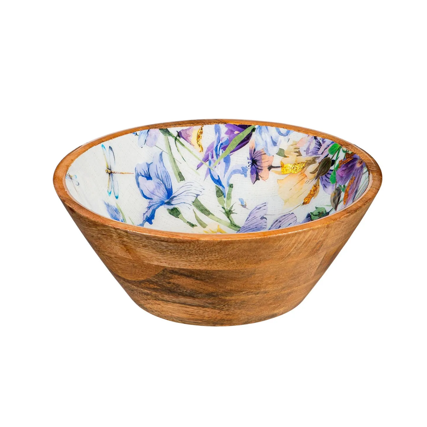 Plates & Platters | Serveware>Plow & Hearth Golden Lilac Wood Bowl, 7.75"L