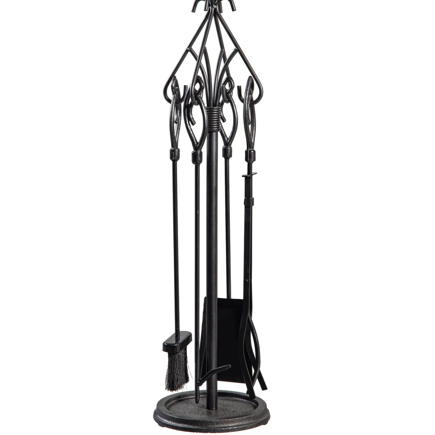 Fireplace Tool Sets>Plow & Hearth Gothic 5 Piece Tool Set