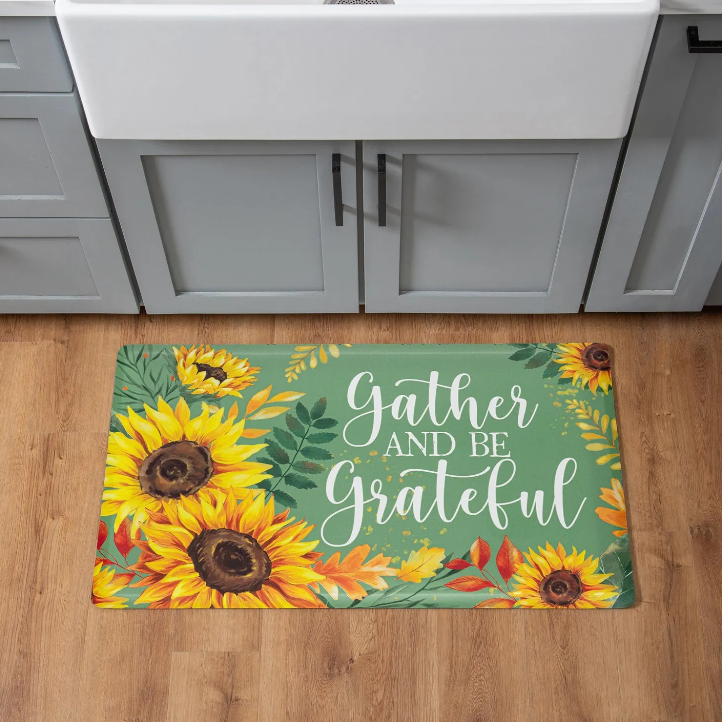 Anti-Fatigue Mats | Anti-Fatigue Mat>Plow & Hearth Grateful Gatherings Anti-Fatigue Mat, 30" x 18"