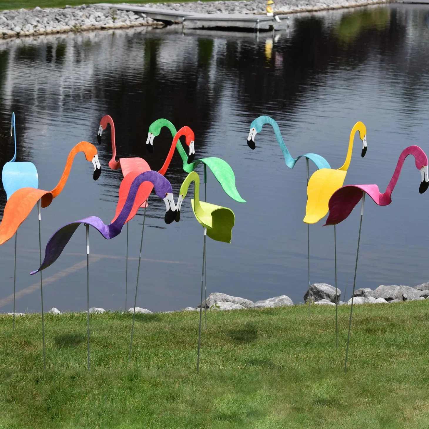 Garden Stakes>Plow & Hearth Great Blue Heron Dancing Bird