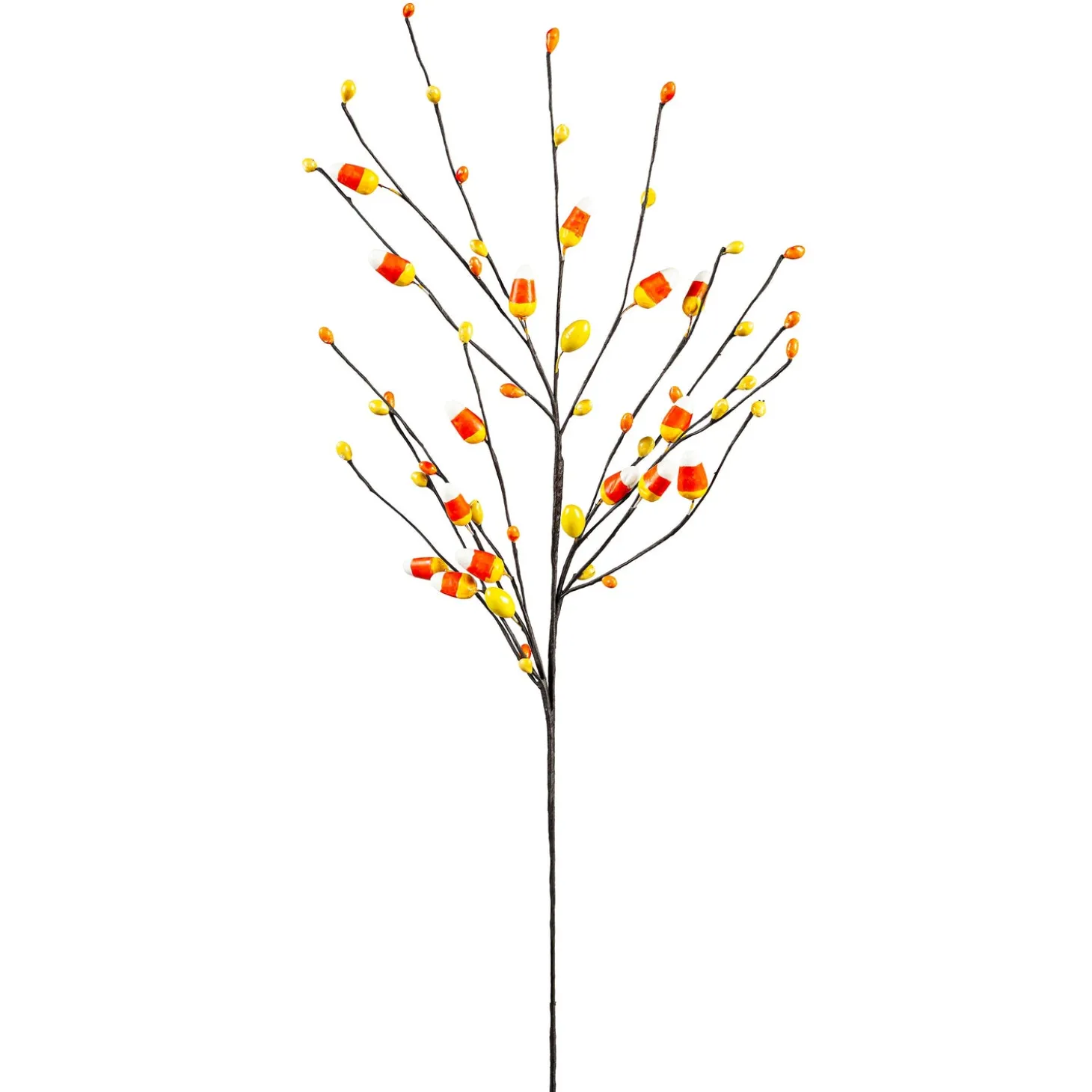 Decorative Accents | Faux Flowers & Plants>Plow & Hearth Halloween Candy Corn Artificial Branch