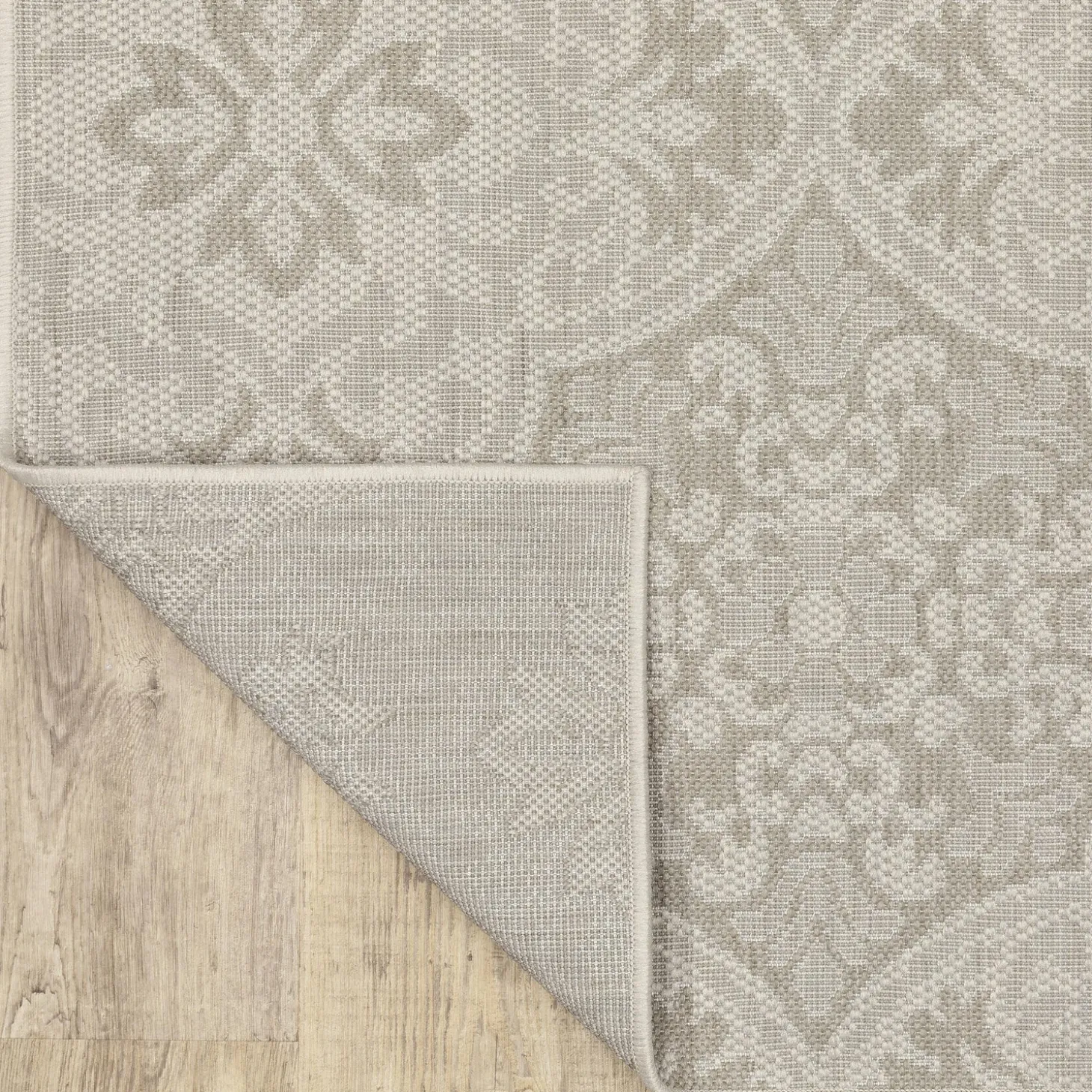 Area Rugs>Plow & Hearth Hamilton Vintage Indoor/Outdoor Rug, 5'3" x 7'3" Ivory