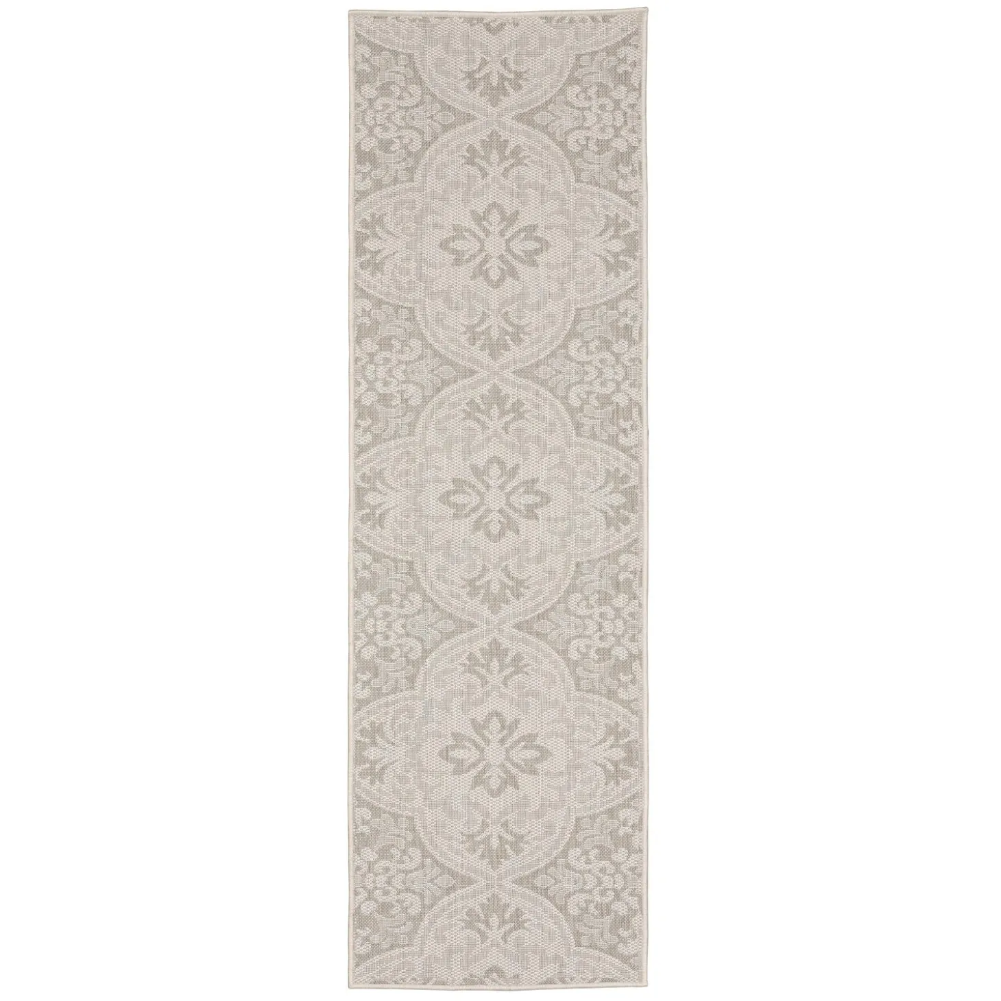 Area Rugs>Plow & Hearth Hamilton Vintage Indoor/Outdoor Rug, 5'3" x 7'3" Ivory