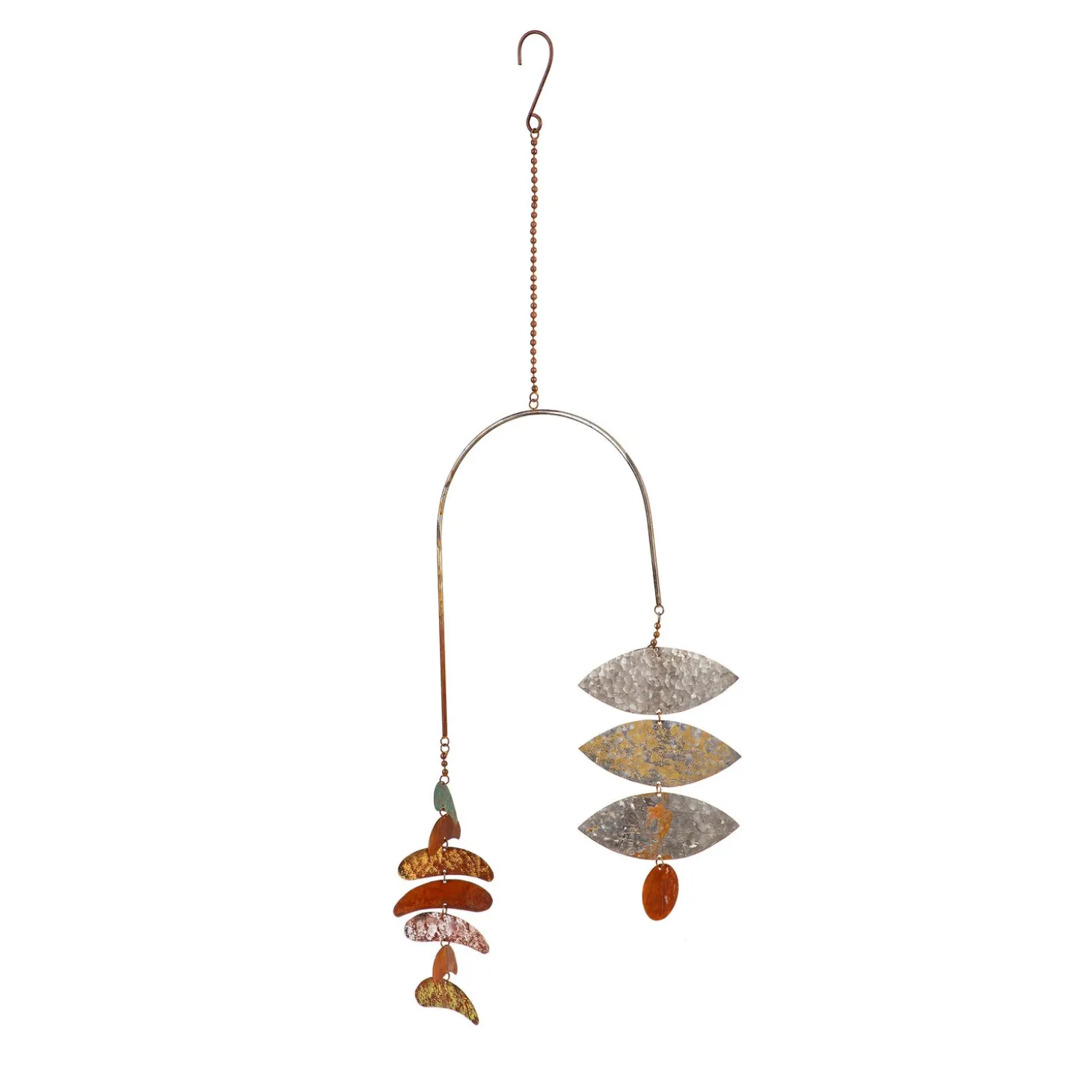 Wind Chimes & Mobiles | Decorative Accents>Plow & Hearth Hammered Metal Hanging Décor, 20"H