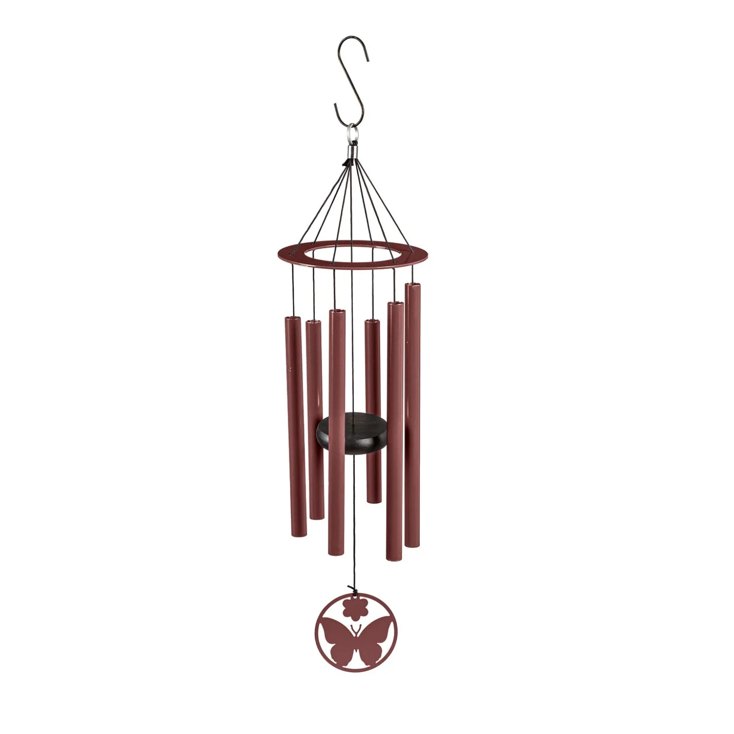 Wind Chimes & Mobiles>Plow & Hearth Hand-Tuned Butterfly Wind Chime