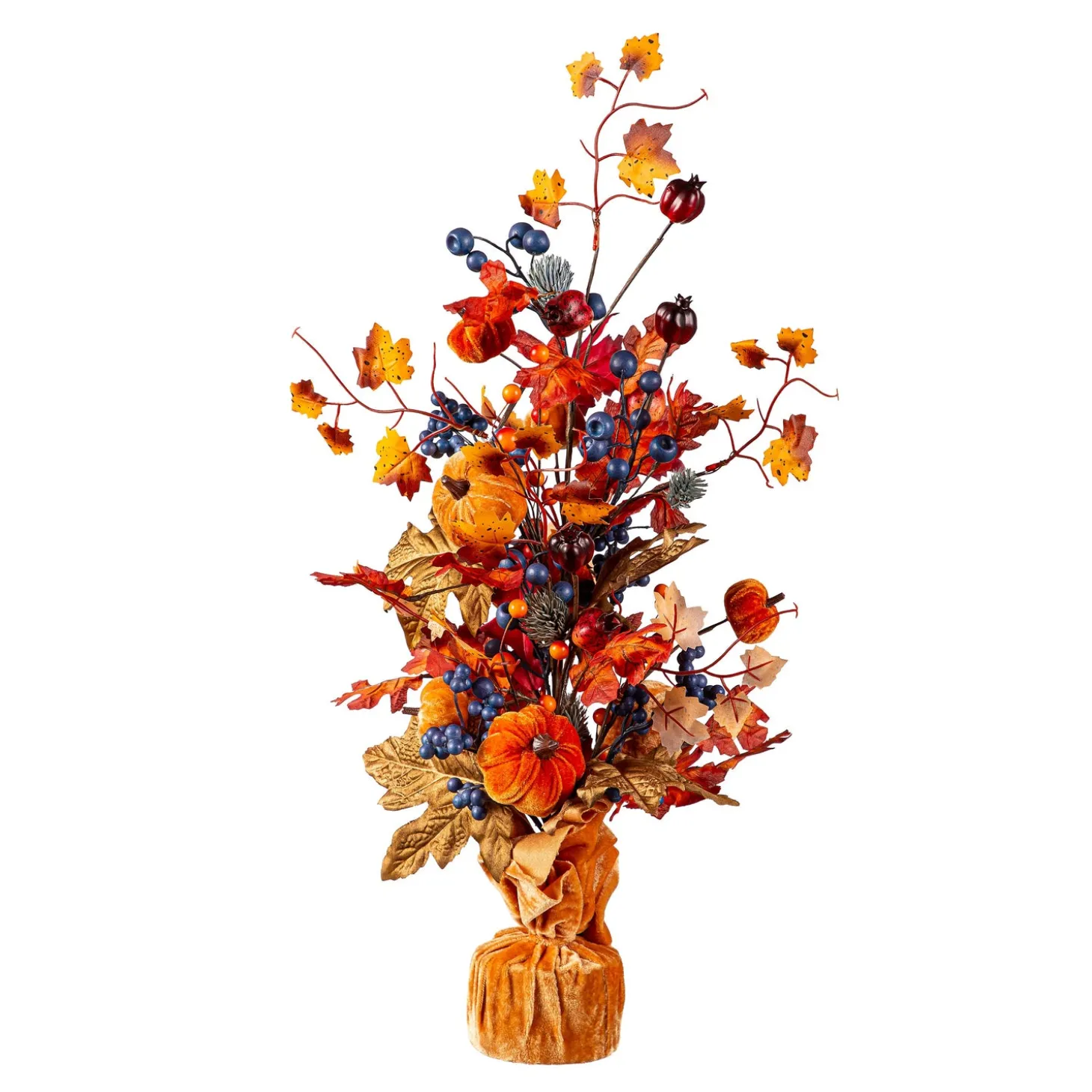 Decorative Accents | Faux Flowers & Plants>Plow & Hearth Harvest Pumpkin Table Décor