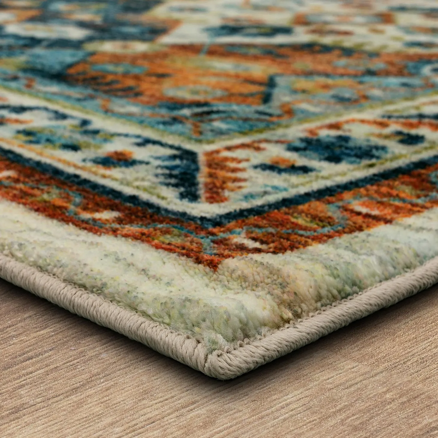 Area Rugs>Plow & Hearth Hazel Mountain SmartStrand Rug, 5' x 8' Multi