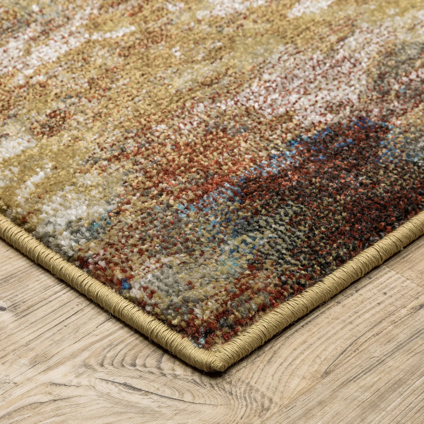 Area Rugs>Plow & Hearth Heartland Earth Rug, 2'3" x 7'6" Runner Blue