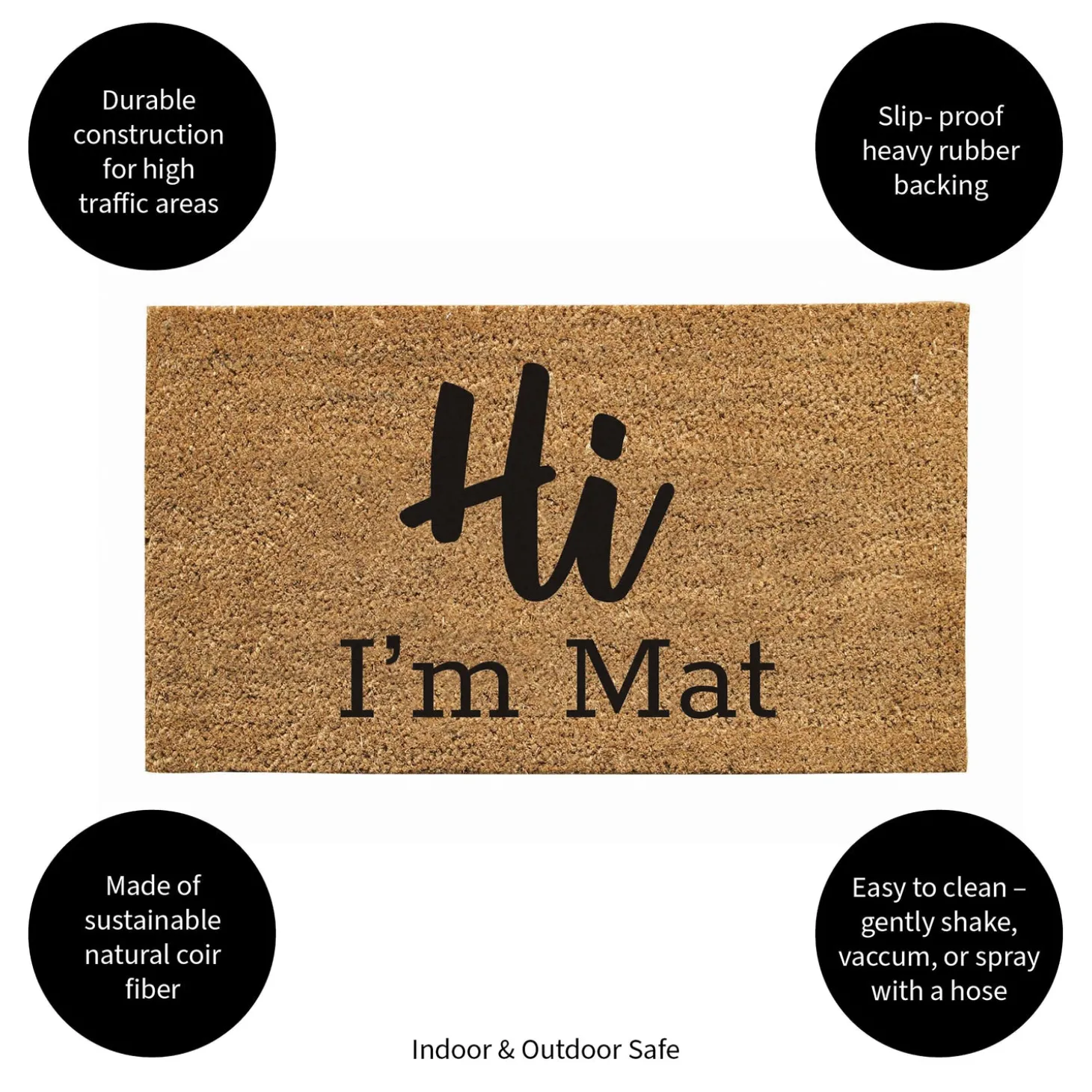 Coir Mats>Plow & Hearth Hi I'm Mat Coir Mat