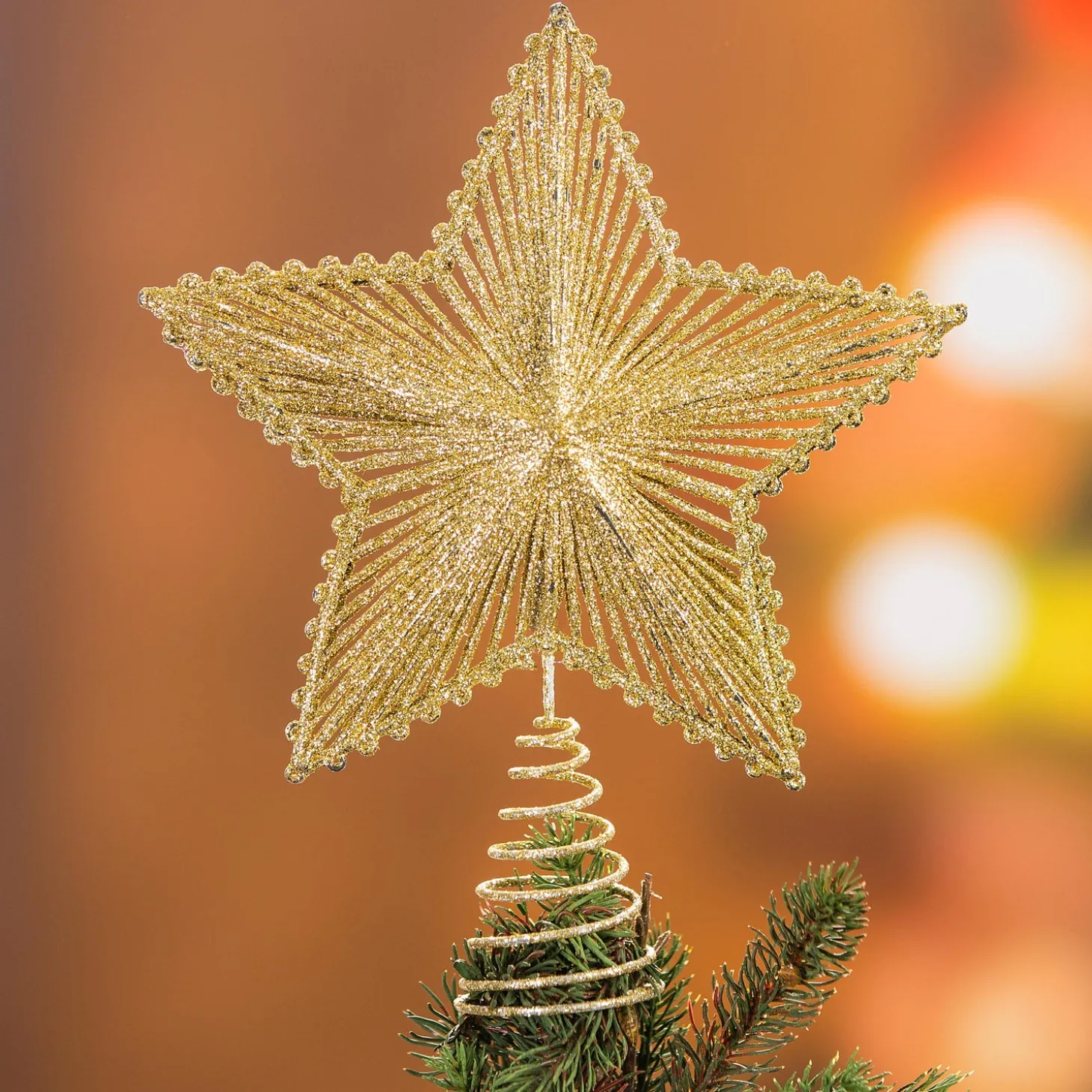 Lighted Trees & Garlands | Lighted Accents>Plow & Hearth Holiday Traditions Complete Christmas Tree Kit with 250 Lights and 140 Decorations, 7½'H