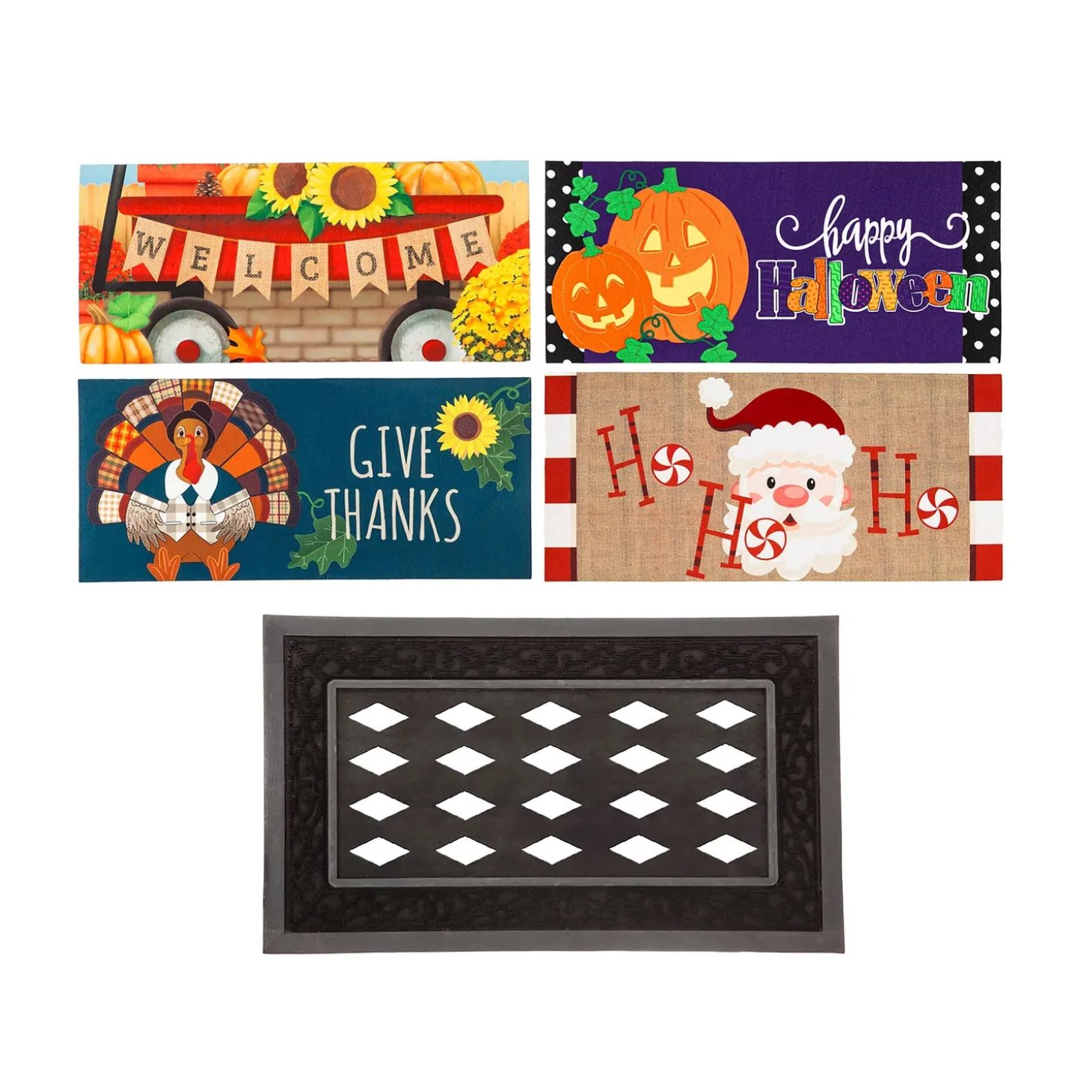 Interchangeable Mats>Plow & Hearth Holidays Sassafras Mat Set