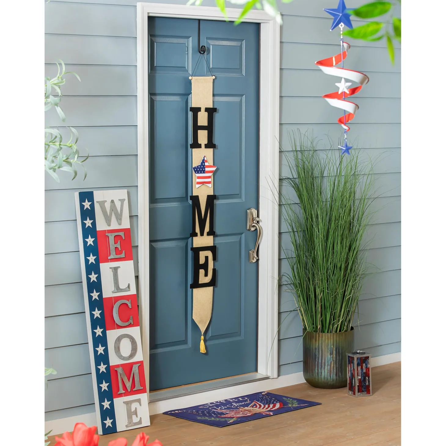 Fabric Door Hangers>Plow & Hearth HOME Interchangeable Icon Door Banner