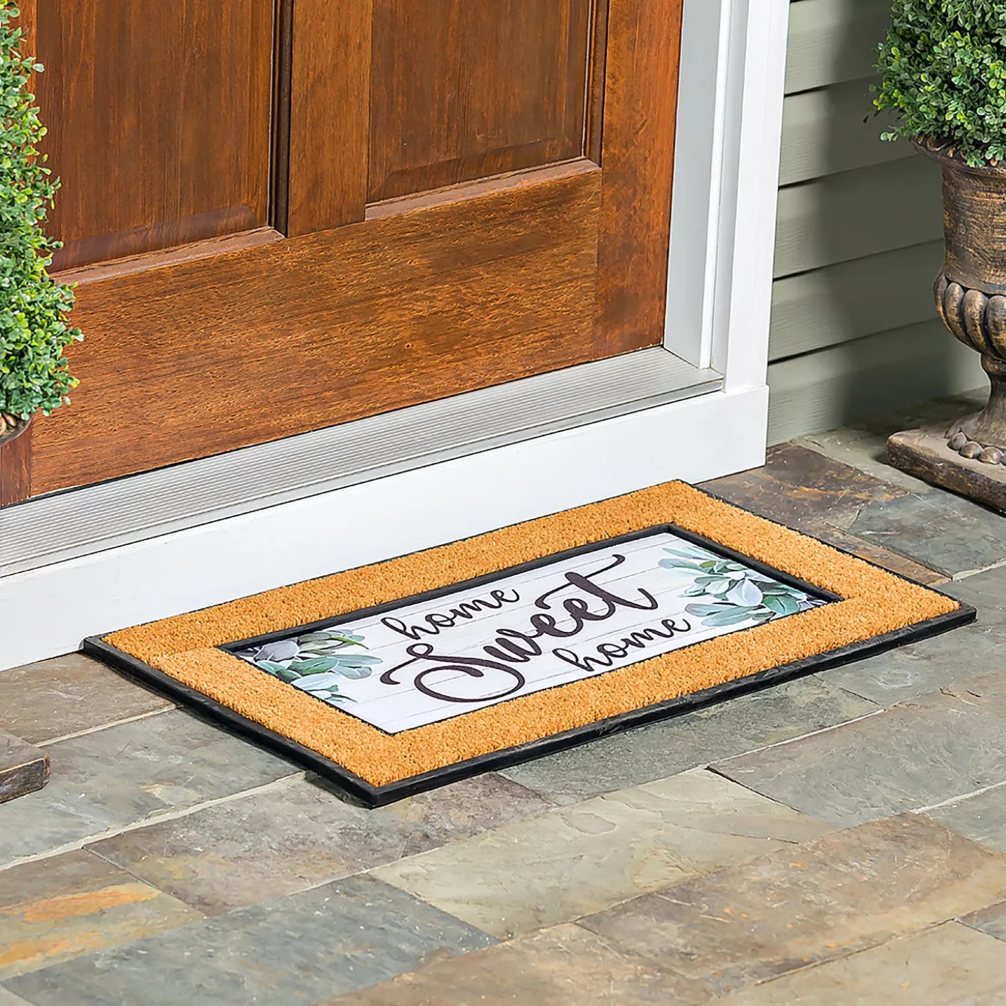 Interchangeable Mats>Plow & Hearth Home Sweet Home Eucalyptus Sassafras Switch Mat