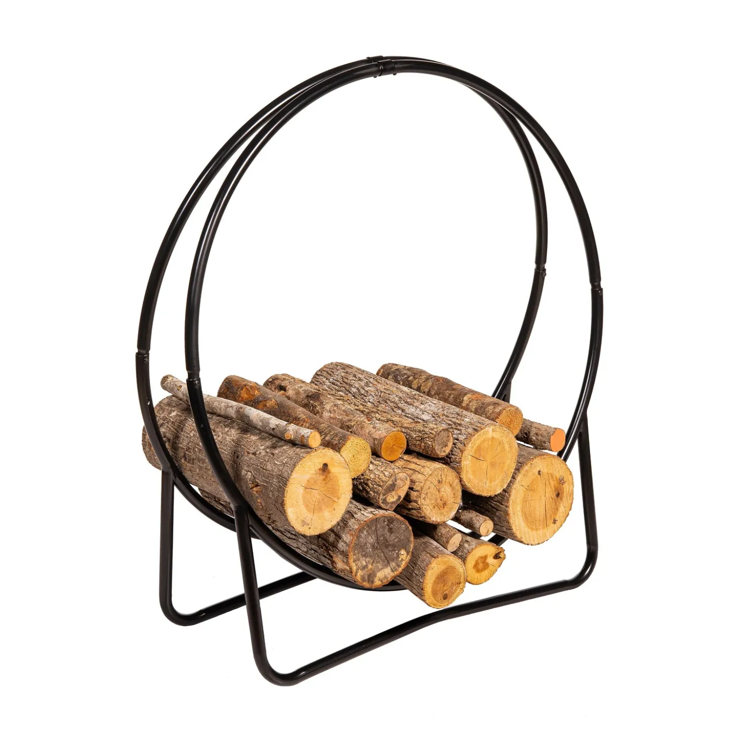 Wood Storage & Wood Racks>Plow & Hearth Hoop Style Firewood Holder