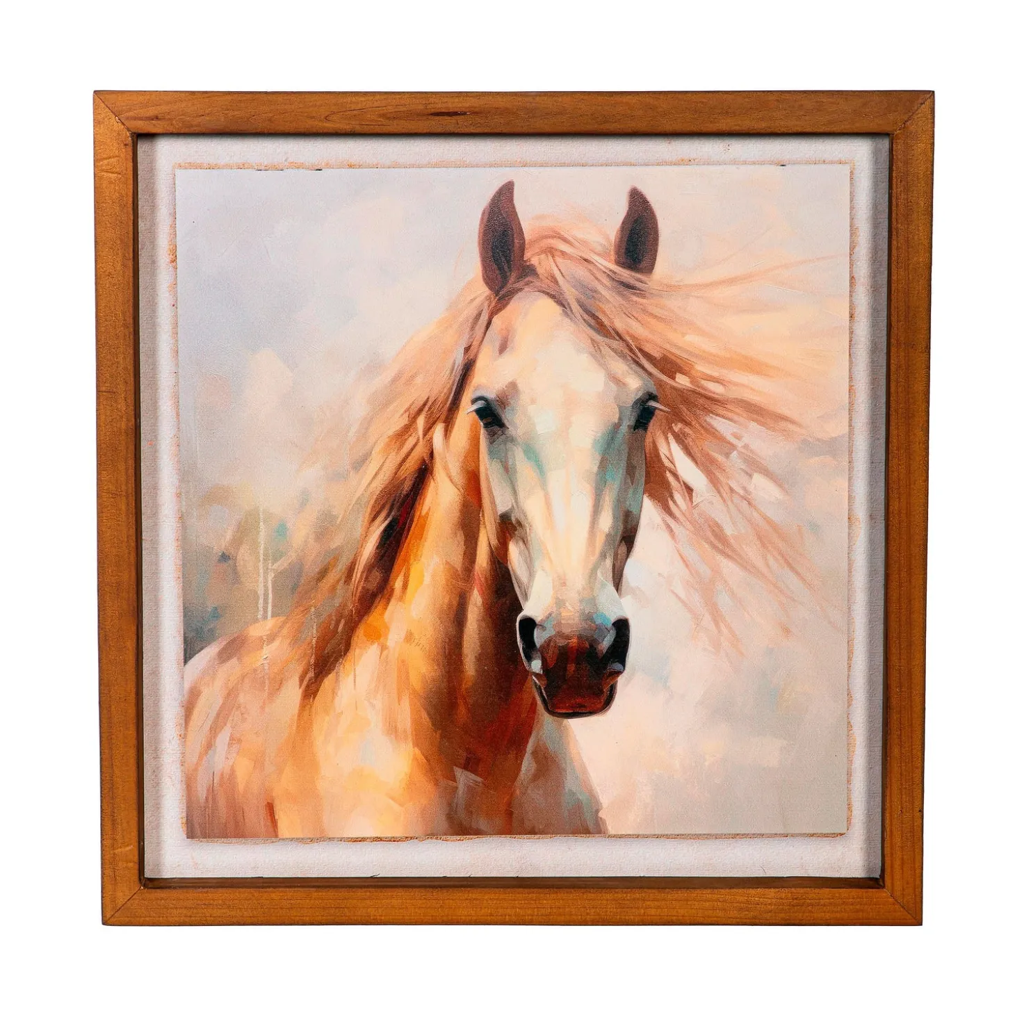 Wall Art>Plow & Hearth Horse Wooden Wall Décor, 15.8"L x 15.8"H