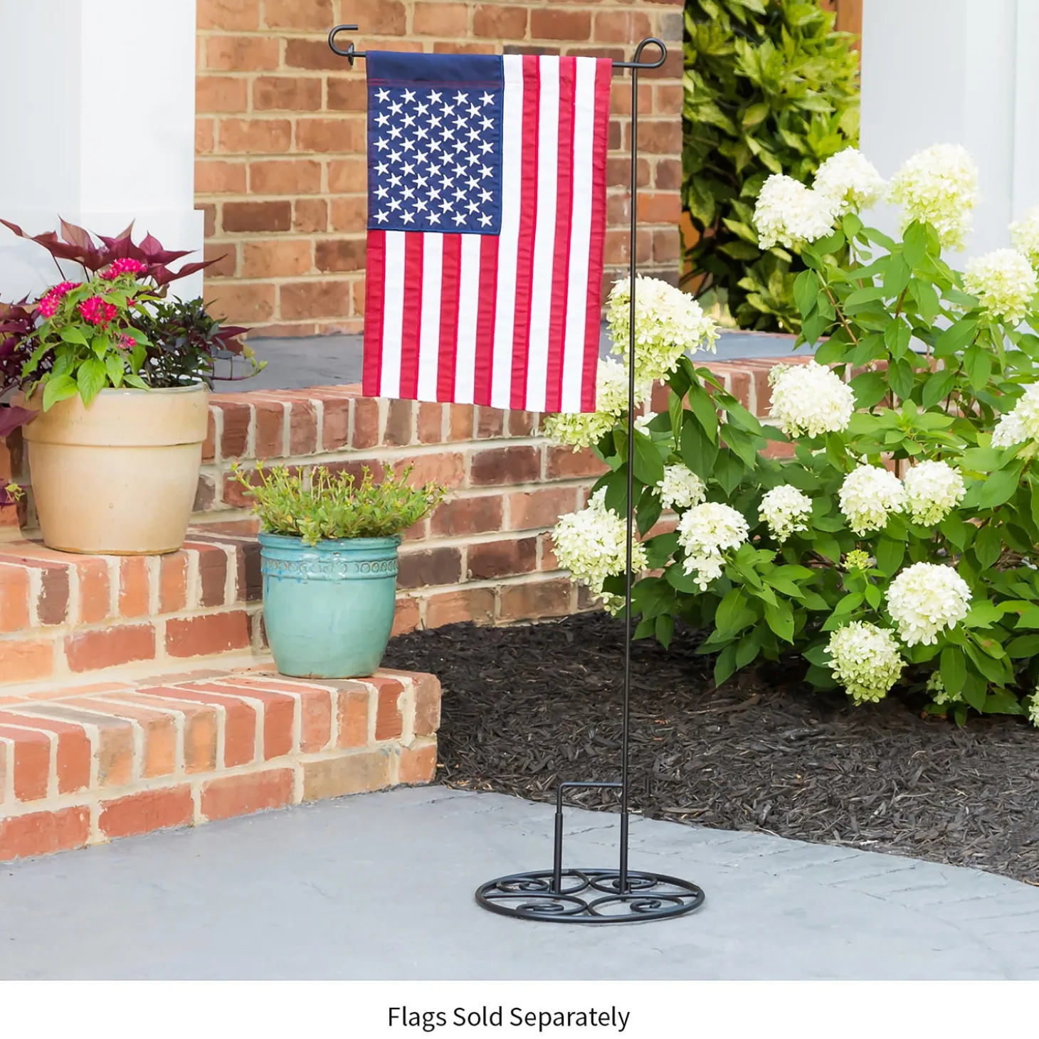 Flag Accessories>Plow & Hearth H-Stake Scroll Stand Base