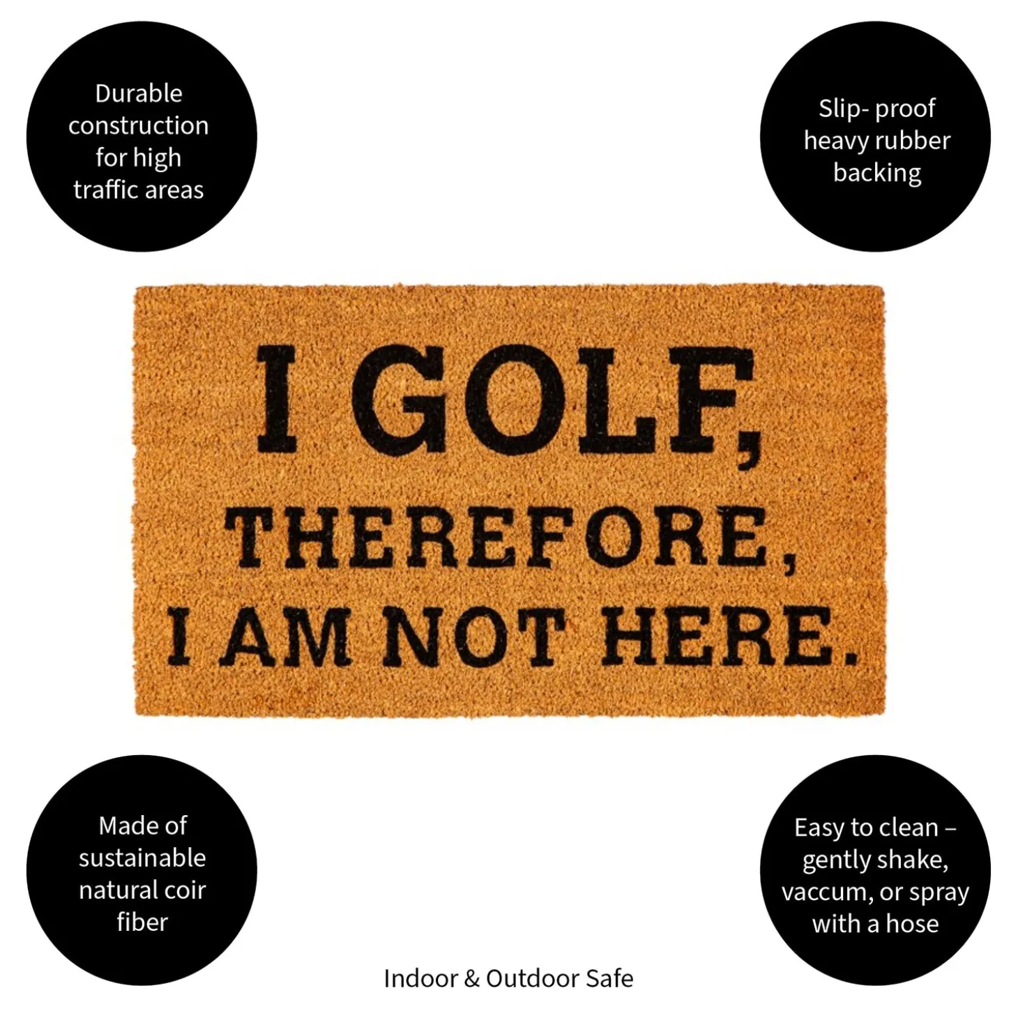 Coir Mats>Plow & Hearth I Golf Coir Mat