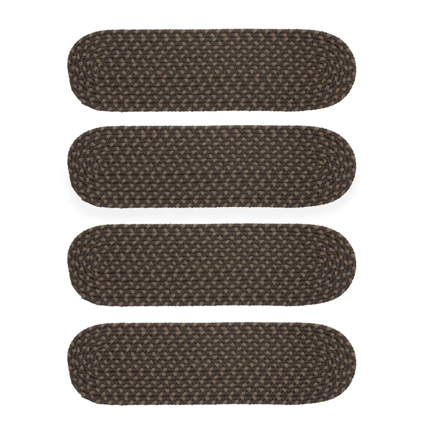 Stair Treads | Braided Rugs>Plow & Hearth Indoor/Outdoor Braided Polypro Roanoke Stair Treads, Set of 4