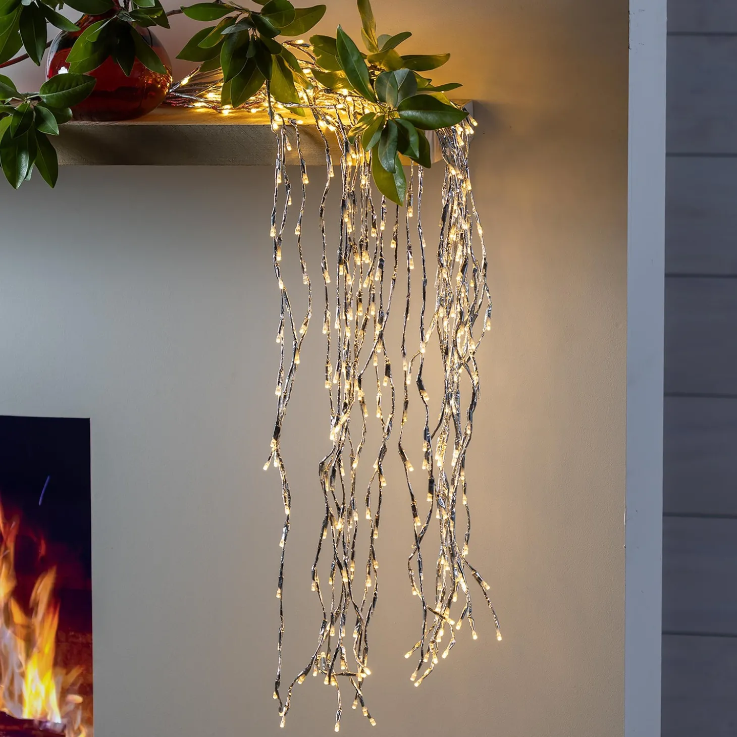 String Lights | Lighted Trees & Garlands>Plow & Hearth Indoor/Outdoor Cascade Lights, Large