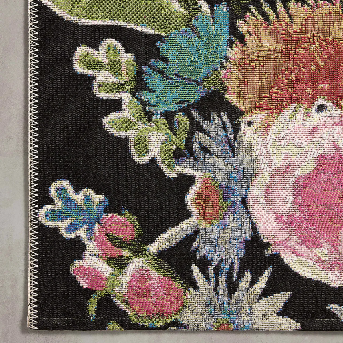 Area Rugs>Plow & Hearth Indoor/Outdoor Clarissa Floral Rug with Rifle Paper Co. Design, 4' x 6'