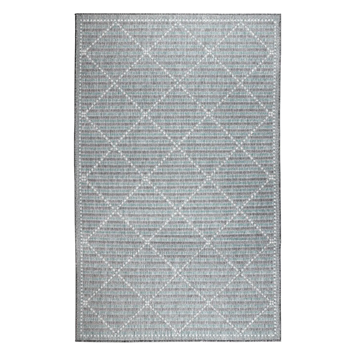 Area Rugs>Plow & Hearth Indoor/Outdoor Diamonds Rug, 6'6" x 9'4"