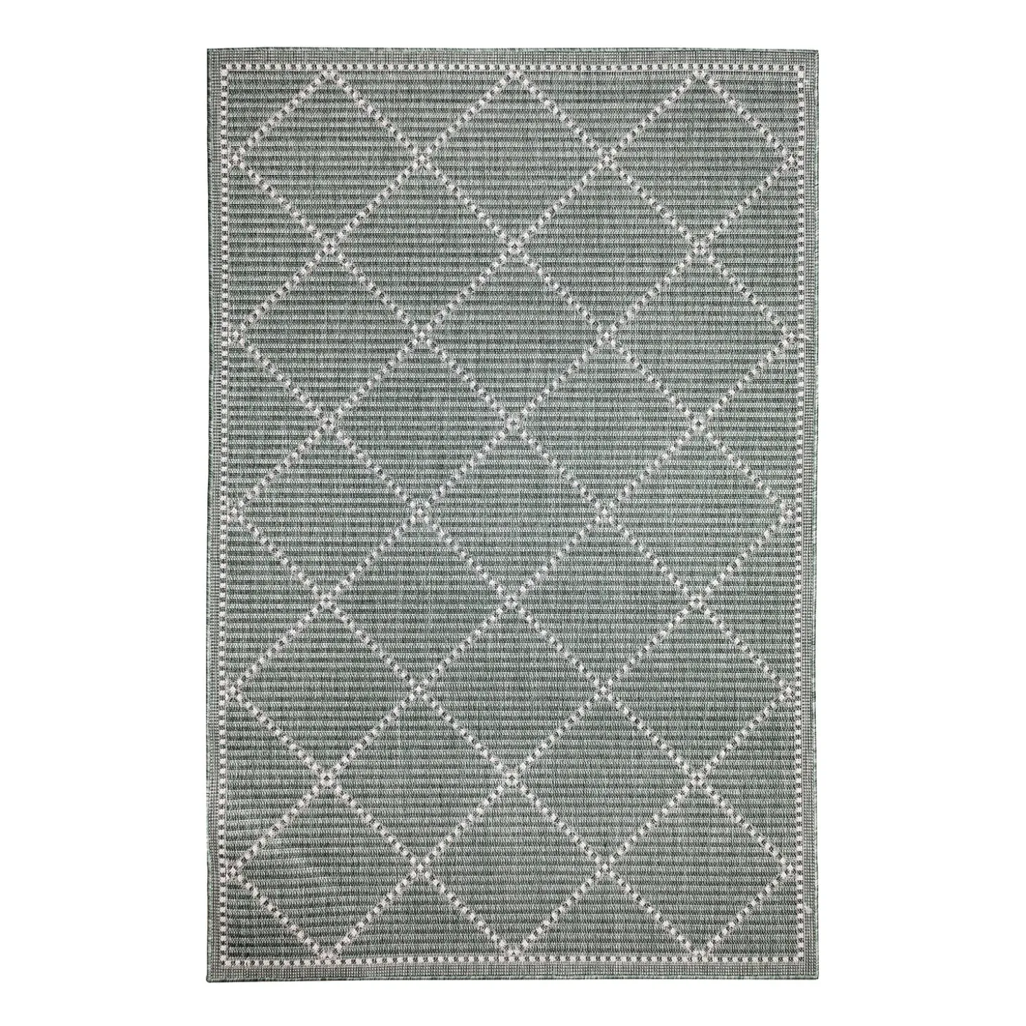 Area Rugs>Plow & Hearth Indoor/Outdoor Diamonds Rug, 6'6" x 9'4"