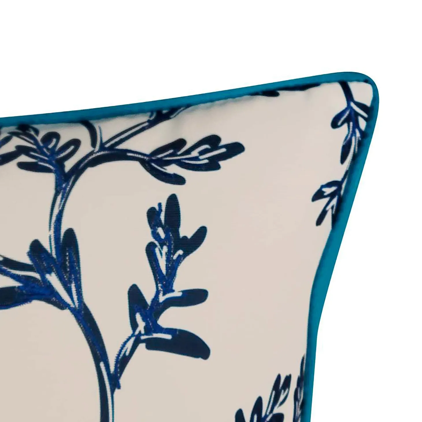 Decorative Pillows>Plow & Hearth Indoor/Outdoor Embroidered Peacock and Vines Throw Pillow