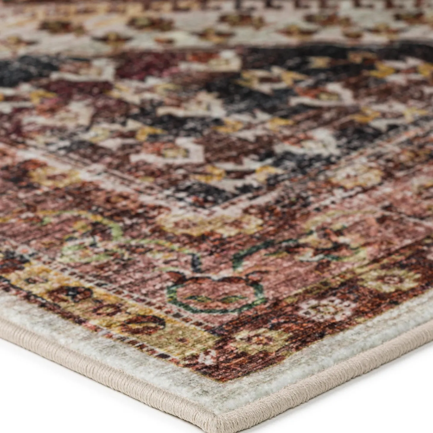 Area Rugs>Plow & Hearth Indoor/Outdoor Graves Mill Harlequin Rug, 2'6" x 10' Runner