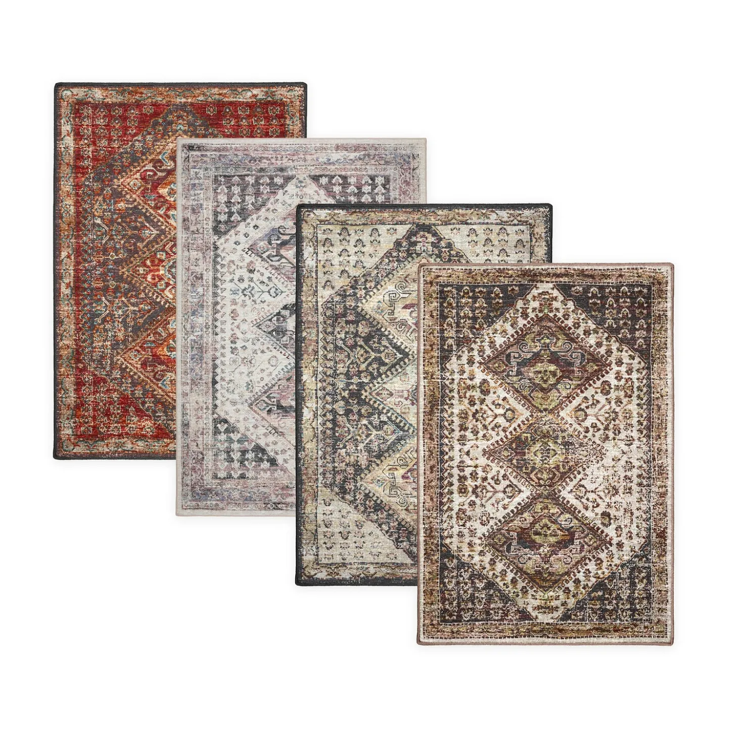 Area Rugs>Plow & Hearth Indoor/Outdoor Graves Mill Harlequin Rug, 2'6" x 8' Runner
