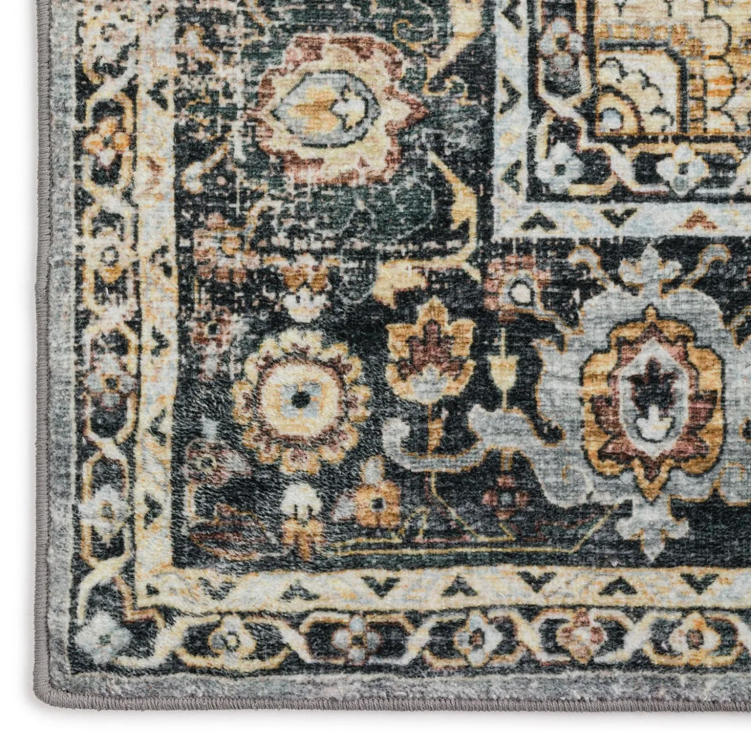 Area Rugs>Plow & Hearth Indoor/Outdoor Graves Mill Medallion Rug, 2'6" x 10' Runner