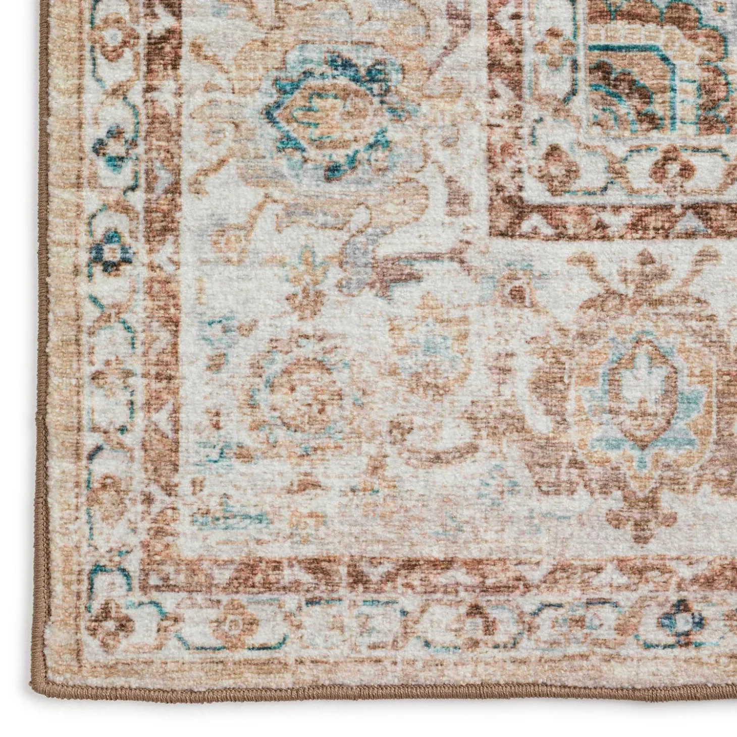 Area Rugs>Plow & Hearth Indoor/Outdoor Graves Mill Medallion Rug, 2'6" x 10' Runner