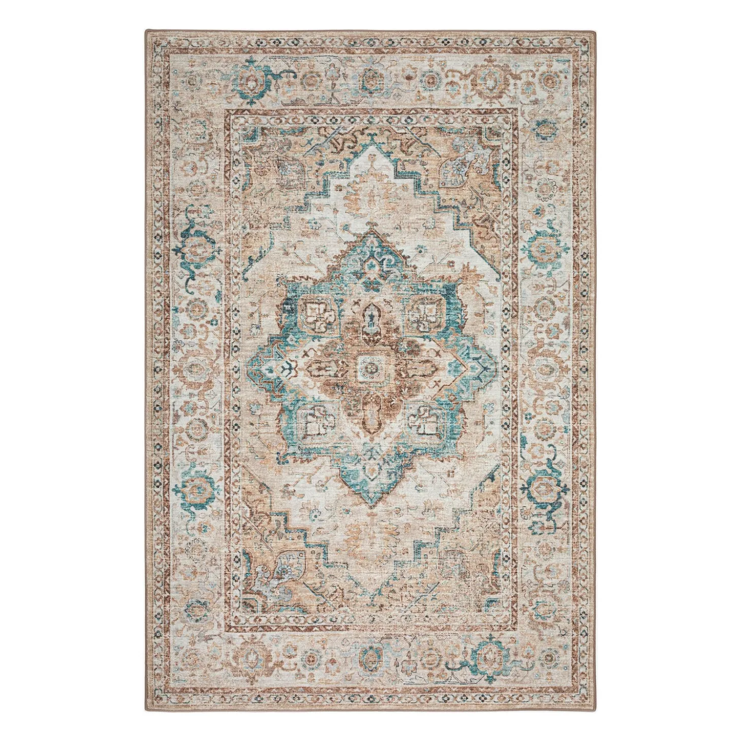 Area Rugs>Plow & Hearth Indoor/Outdoor Graves Mill Medallion Rug, 2'6" x 10' Runner