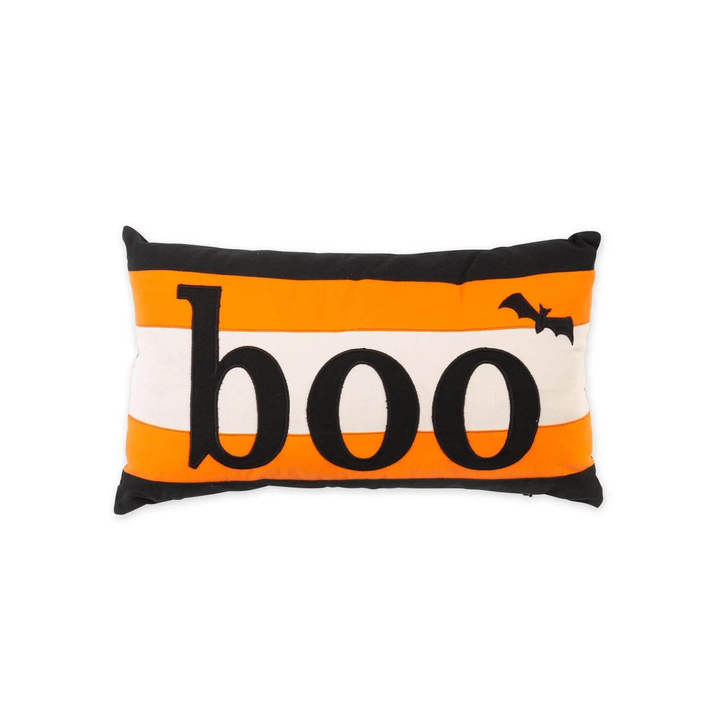 Outdoor Throw Pillows | Decorative Pillows>Plow & Hearth Indoor/Outdoor Halloween Boo Lumbar Cotton Throw Pillow