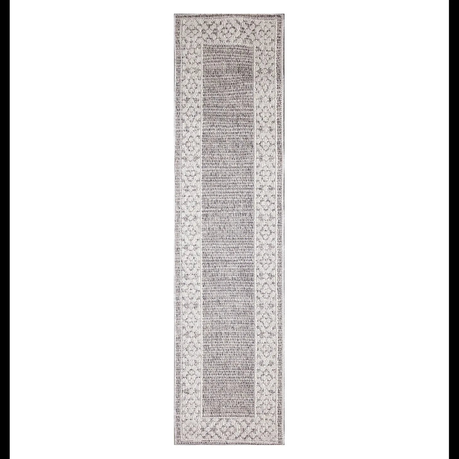 Area Rugs>Plow & Hearth Indoor/Outdoor Kitty Hawk Border Rug, 6'9" x 9'4"