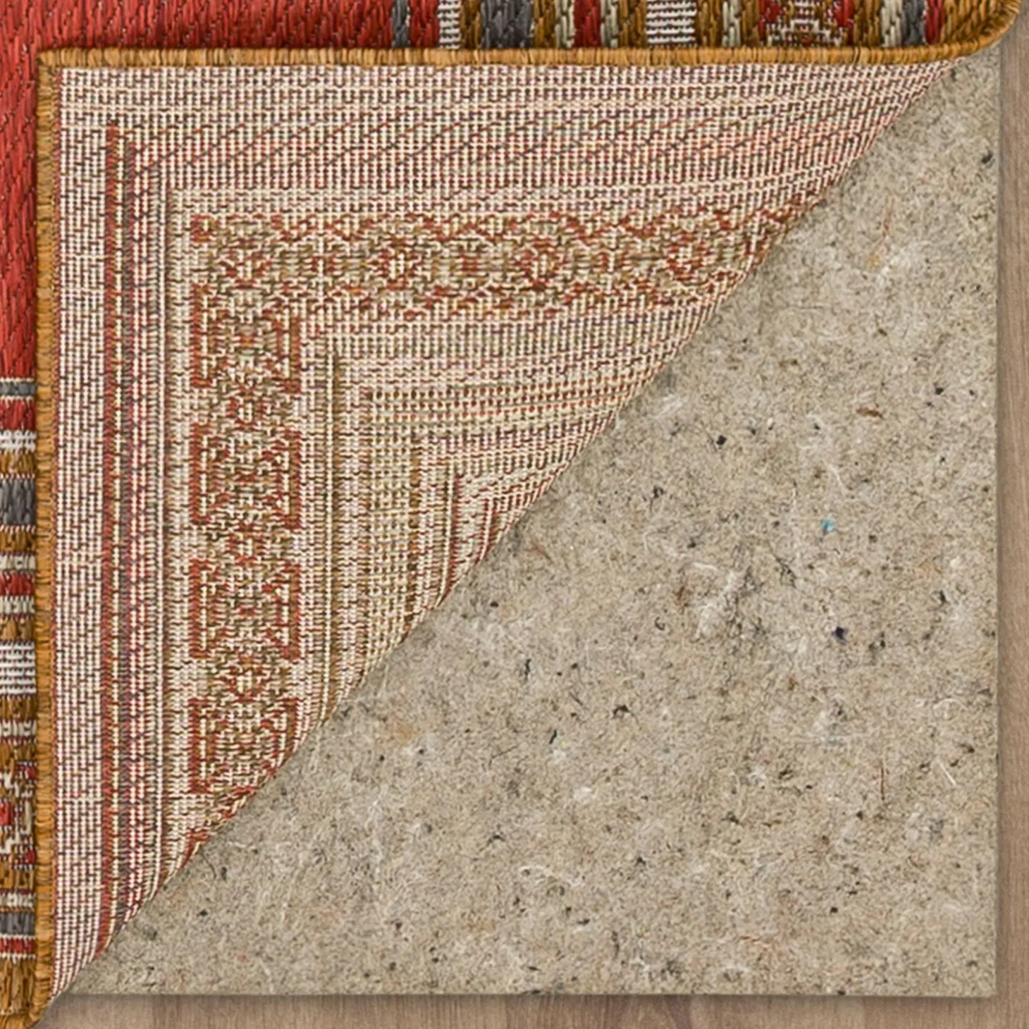 Area Rugs>Plow & Hearth Indoor/Outdoor La Grange Border Polypropylene Rug, 4' x 5'6"