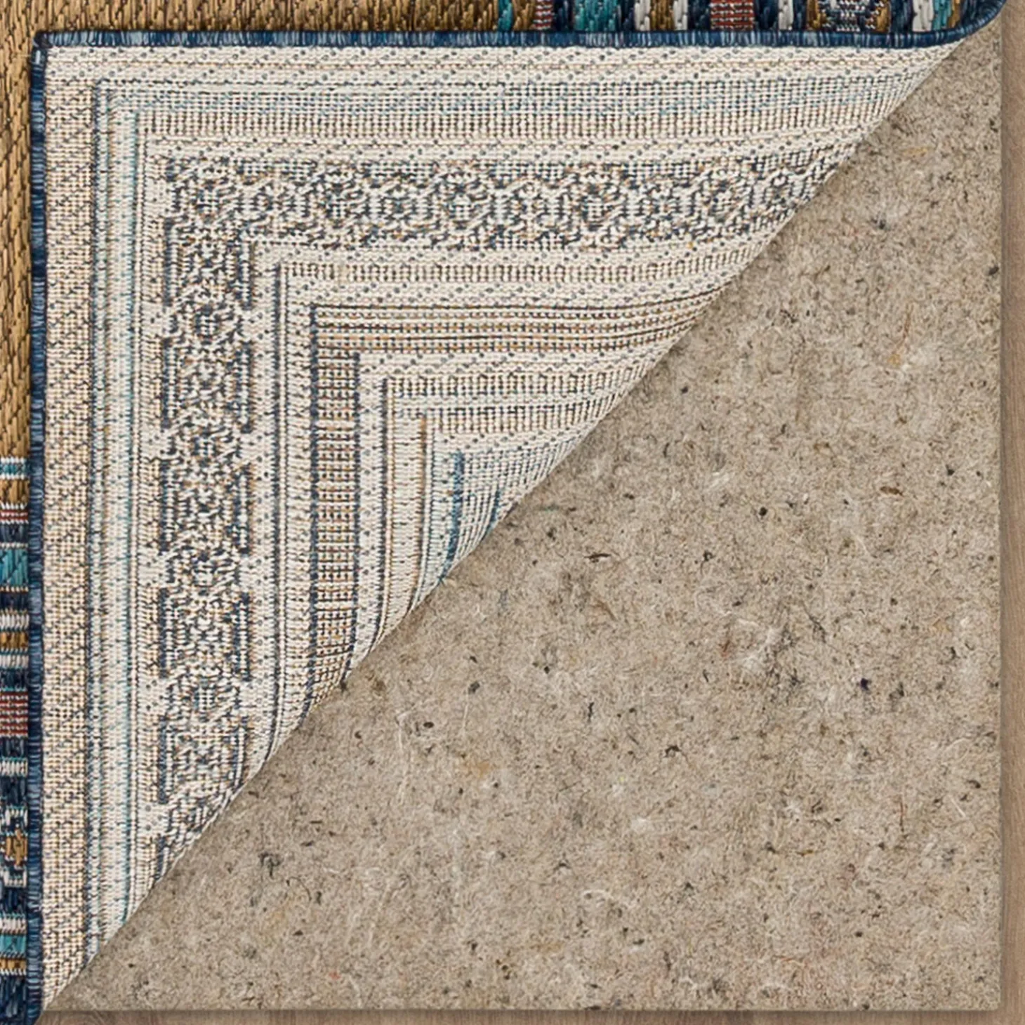 Area Rugs>Plow & Hearth Indoor/Outdoor La Grange Border Polypropylene Rug, 2'5" x 6' Runner Green