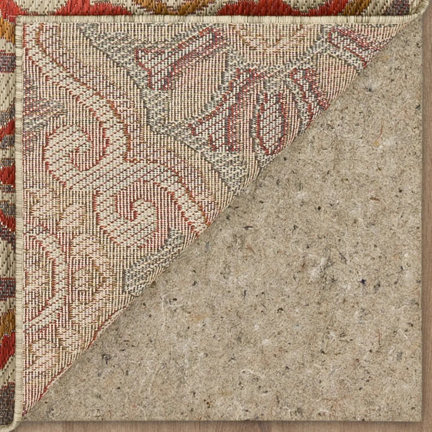 Area Rugs>Plow & Hearth Indoor/Outdoor La Grange Tile Polypropylene Rug, 4' x 5'6"