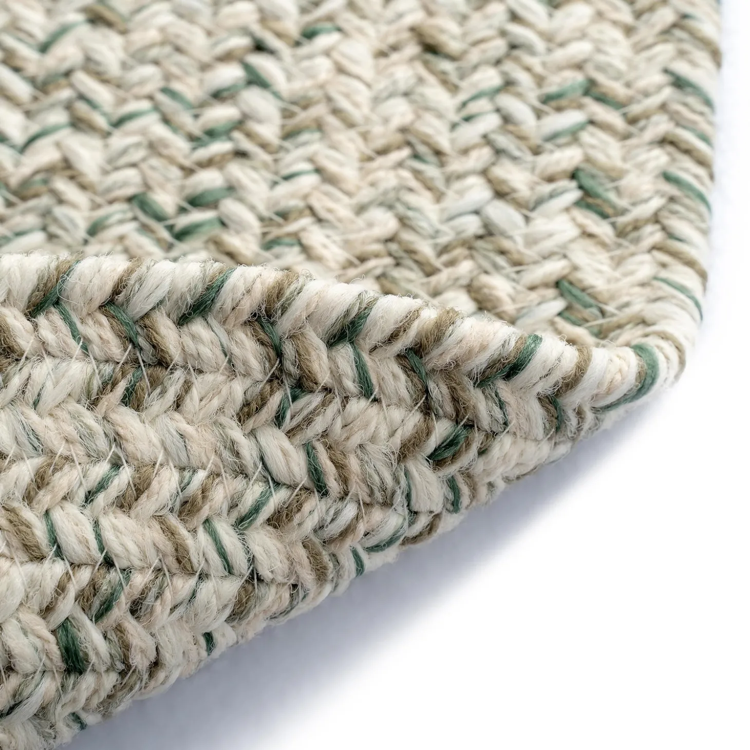 Area Rugs>Plow & Hearth Indoor/Outdoor Oval Pine Creek Braided Polypropylene Rug, 3' x 5'