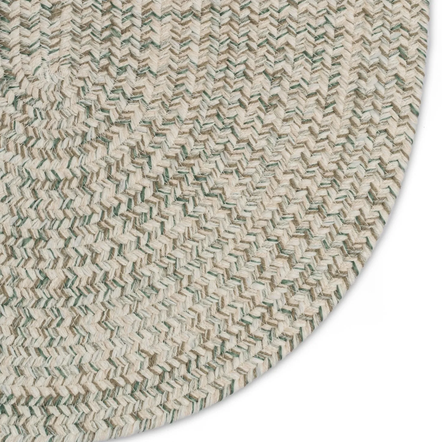 Area Rugs>Plow & Hearth Indoor/Outdoor Oval Pine Creek Braided Polypropylene Rug, 3' x 5'