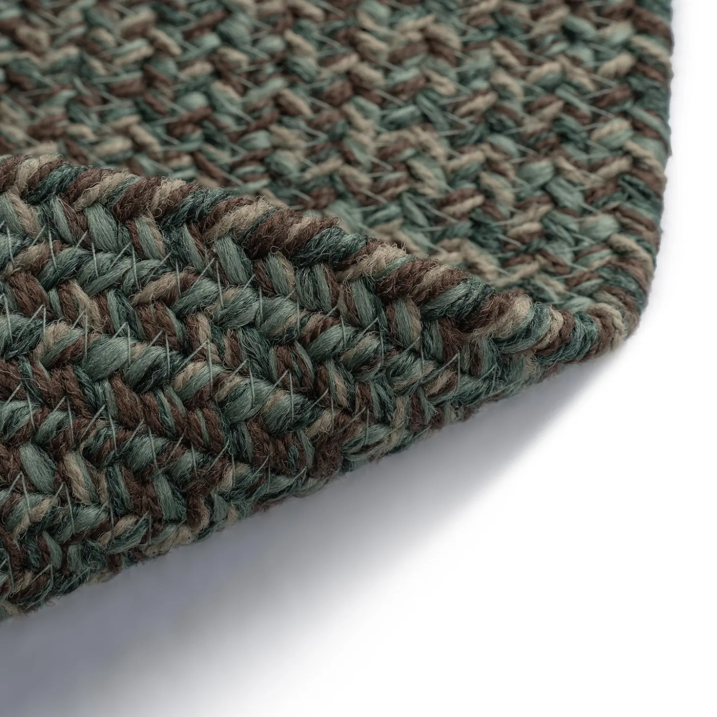 Area Rugs>Plow & Hearth Indoor/Outdoor Oval Pine Creek Braided Polypropylene Rug, 3' x 5'