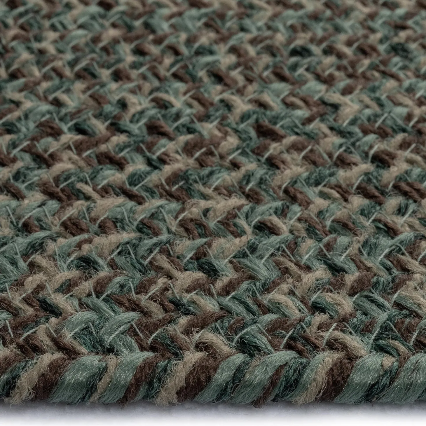 Area Rugs>Plow & Hearth Indoor/Outdoor Oval Pine Creek Braided Polypropylene Rug, 3' x 5'