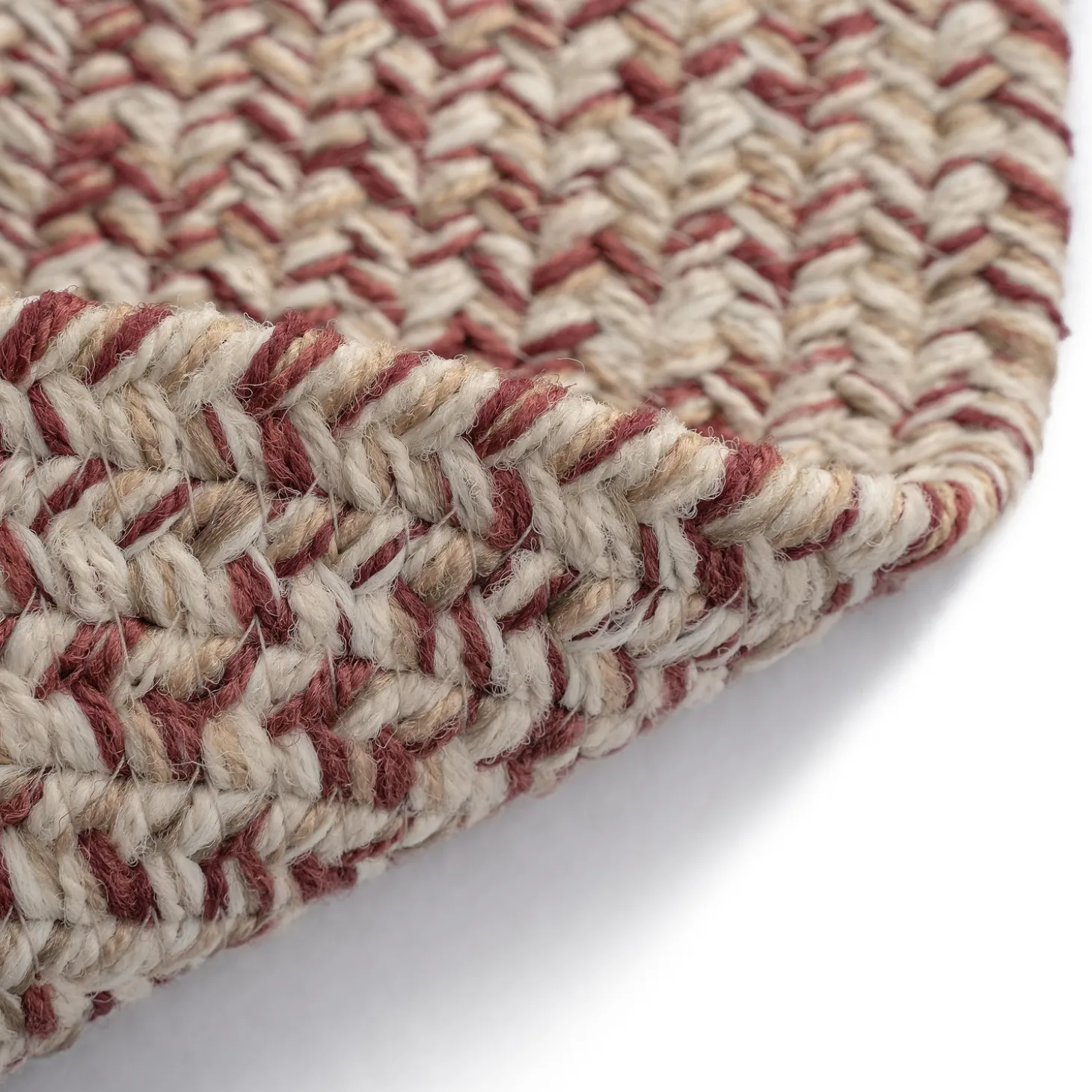 Area Rugs>Plow & Hearth Indoor/Outdoor Oval Pine Creek Braided Polypropylene Rug, 3' x 5'