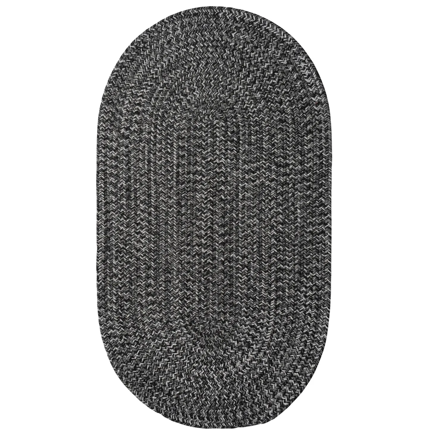 Area Rugs>Plow & Hearth Indoor/Outdoor Oval Pine Creek Braided Polypropylene Rug, 3' x 5'