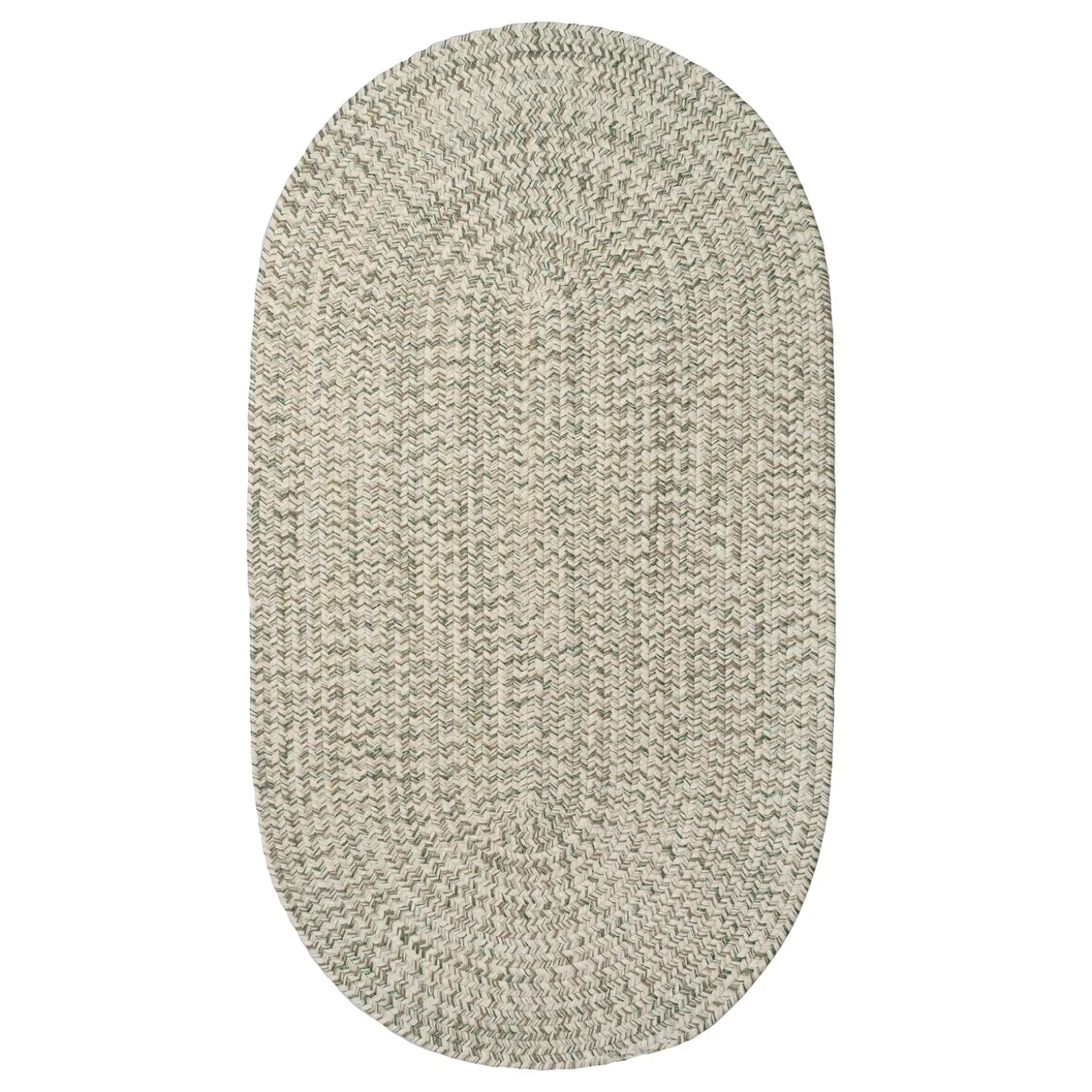 Area Rugs>Plow & Hearth Indoor/Outdoor Oval Pine Creek Braided Polypropylene Rug, 3' x 5'