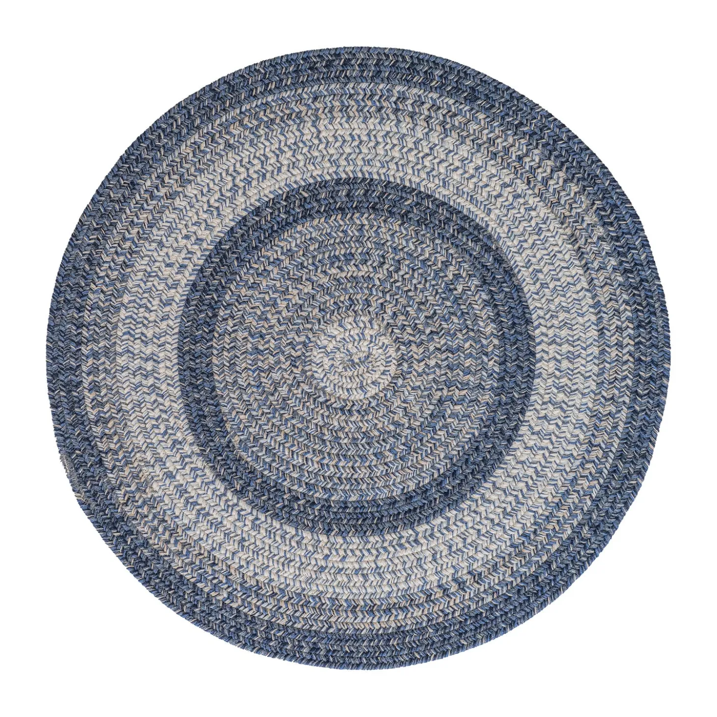 Area Rugs>Plow & Hearth Indoor/Outdoor Oval Woodridge Braided Polypropylene Rug, 5'6" Round