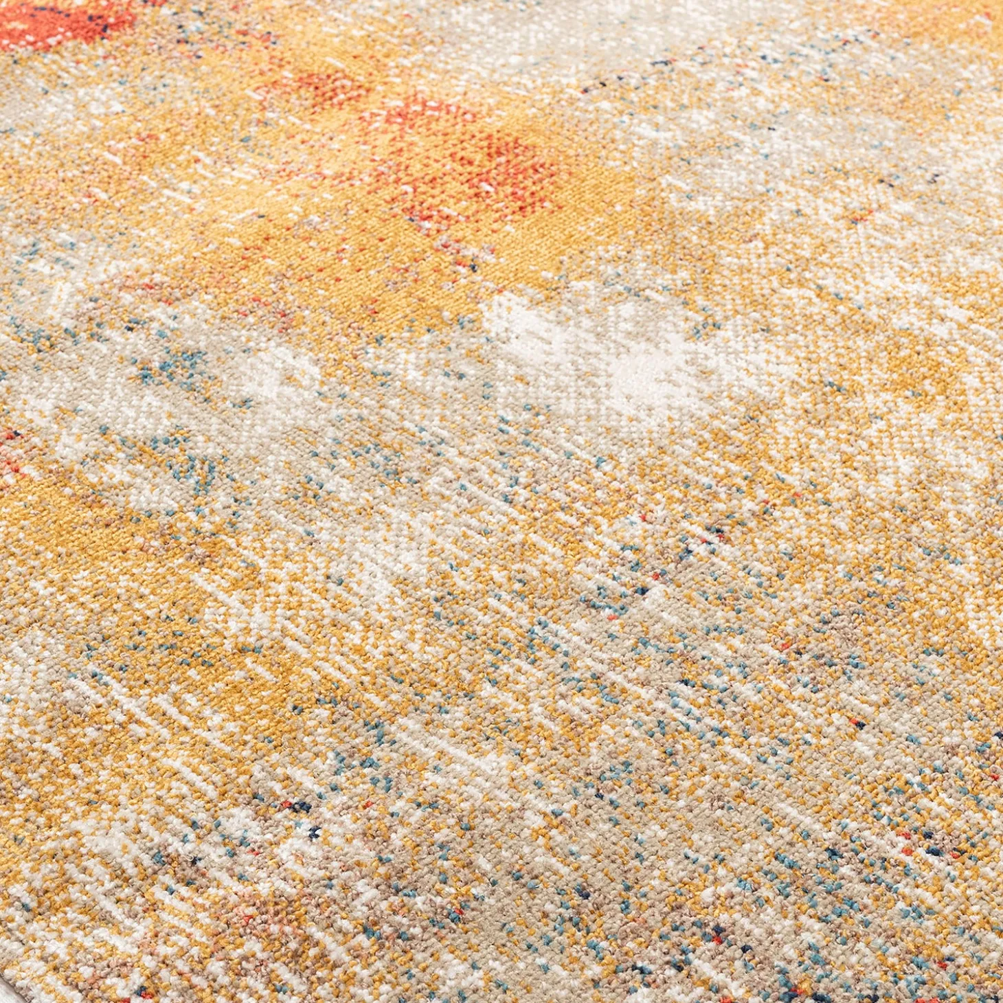 Area Rugs>Plow & Hearth Indoor/Outdoor Penelope Watercolor Rug, 2'7" x 8'1" Runner Multi-color
